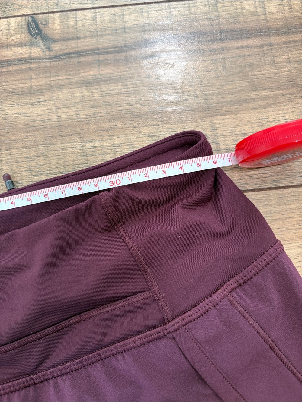 lululemon athletica Women's Deep Wine Athletic Shorts - Picture 7 of 9